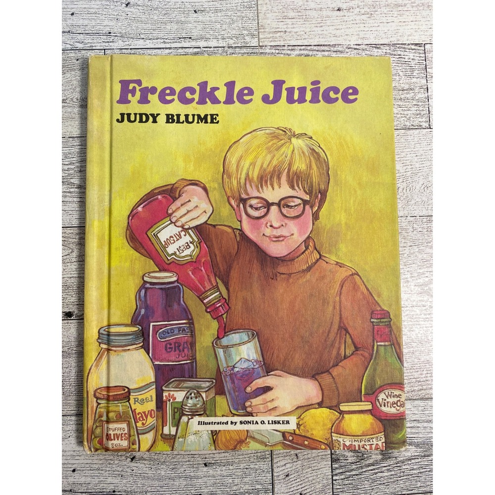 Freckle Juice Judy Blume 1971 Weekly Reader‎ Books Vintage Hardcover Illustrated